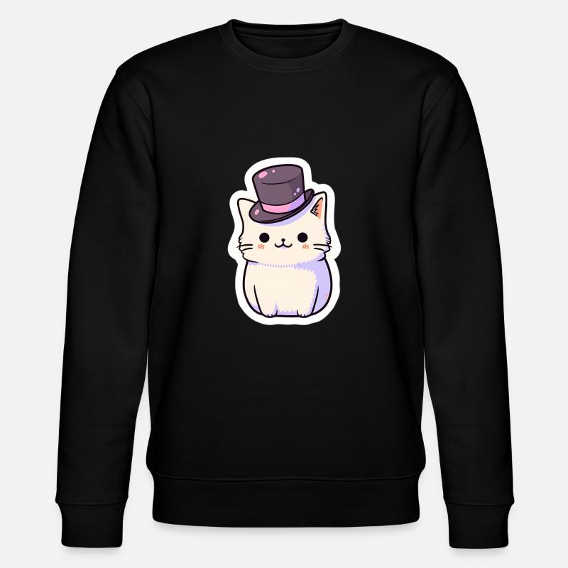 Kätzchen-Liebe - Stanley/Stella Unisex Bio-Sweatshirt CHANGER  - Schwarz