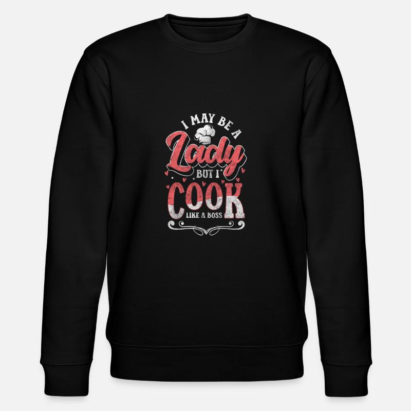 Kochen Gastro Kochmütze Geschmack - Stanley/Stella Unisex Bio-Sweatshirt CHANGER - Schwarz