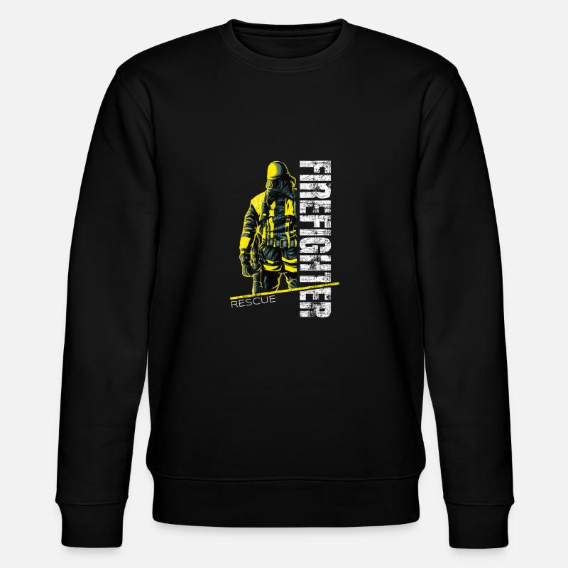 Atemschutzträger - Firefighter Rescue - Stanley/Stella Unisex Bio-Sweatshirt CHANGER  - Schwarz