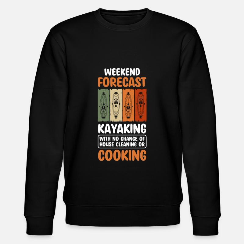 Rowing Water Canoe Paddle - Stanley/Stella CHANGER Unisex Organic Sweatshirt - black