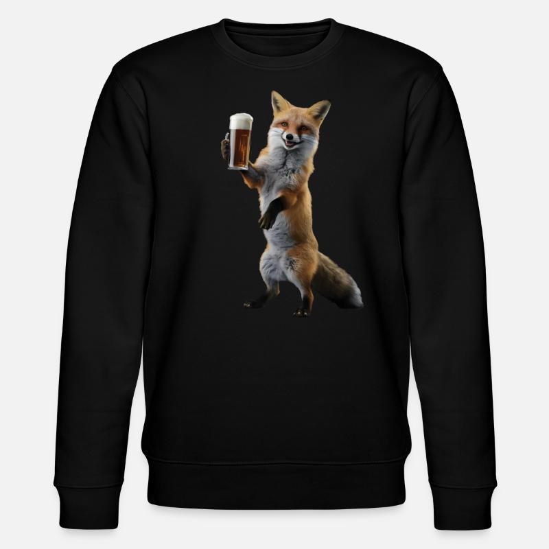 Fuchs Bier - Stanley/Stella Unisex Bio-Sweatshirt CHANGER  - Schwarz