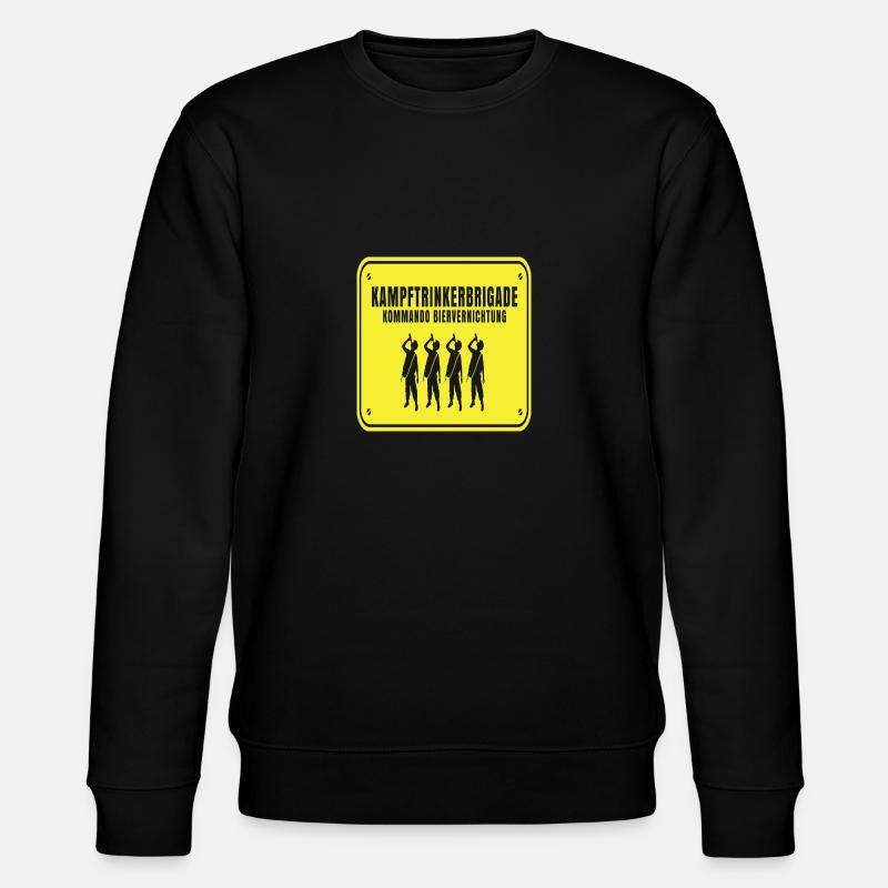 Kampftrinkerbrigade kommando biervernichtung - Stanley/Stella Unisex Bio-Sweatshirt CHANGER  - Schwarz