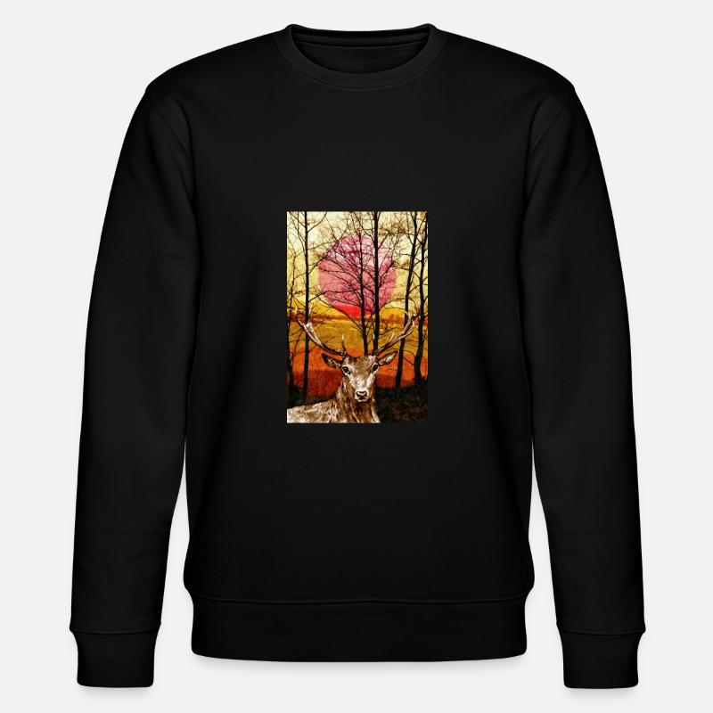 cerf - Sweat bio CHANGER Stanley/Stella Unisexe - noir