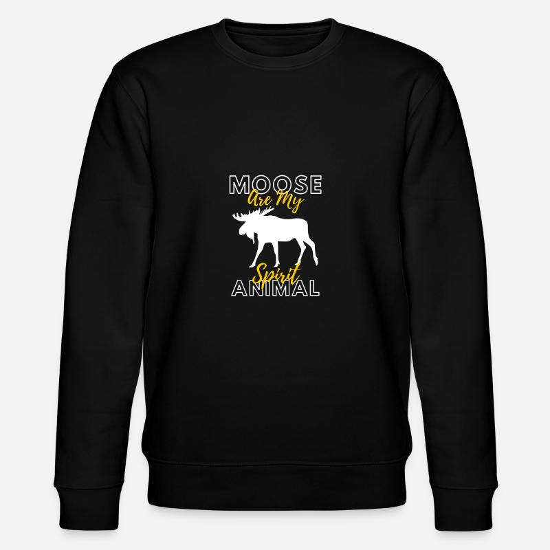 Elch - Stanley/Stella Unisex Bio-Sweatshirt CHANGER  - Schwarz