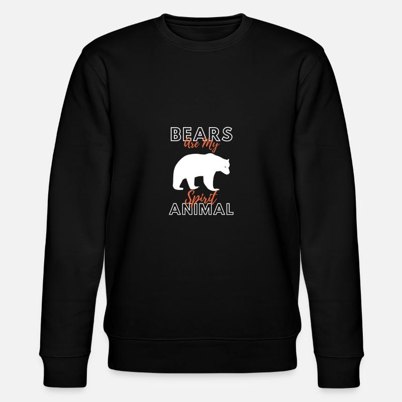 Ours - Sweat bio CHANGER Stanley/Stella Unisexe - noir