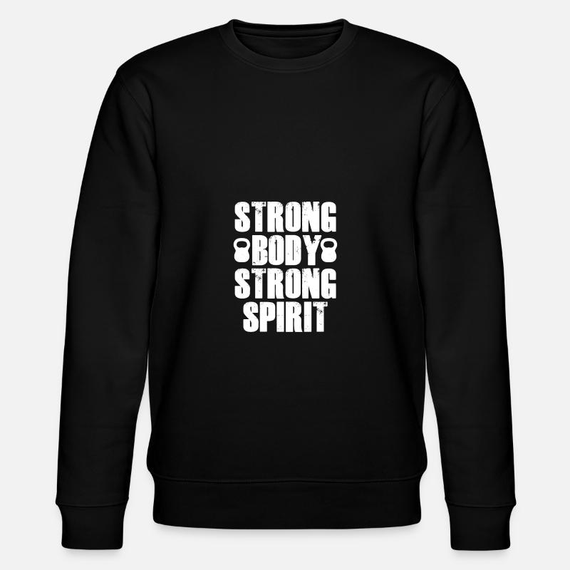 Starker Körper Starker Geist - - Stanley/Stella Unisex Bio-Sweatshirt CHANGER  - Schwarz