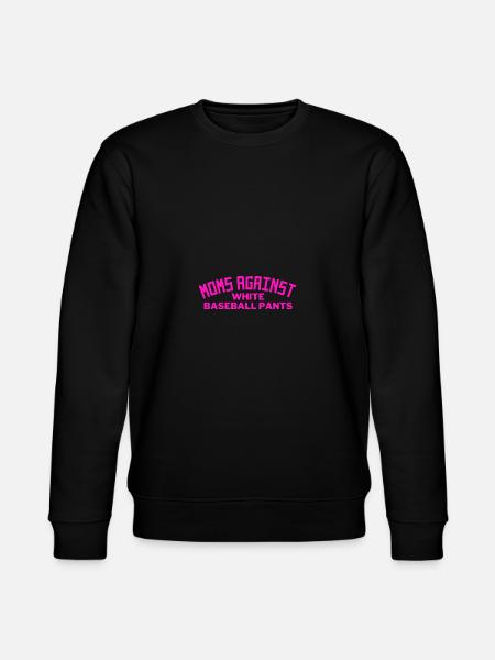 Moms Against White Baseball Pants - Stanley/Stella CHANGER Unisex Organic Sweatshirt - black