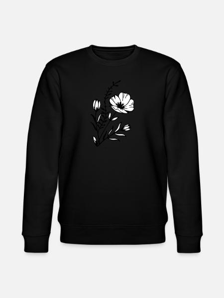 Flower power - Stanley/Stella CHANGER Unisex Organic Sweatshirt - black
