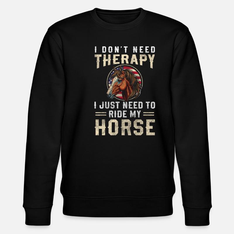 Cheval Jument Sauvage - Sweat bio CHANGER Stanley/Stella Unisexe - noir