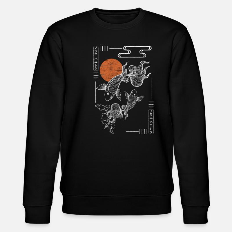 Asien Symbol Reise Schwertkampf - Stanley/Stella Unisex Bio-Sweatshirt CHANGER - Schwarz