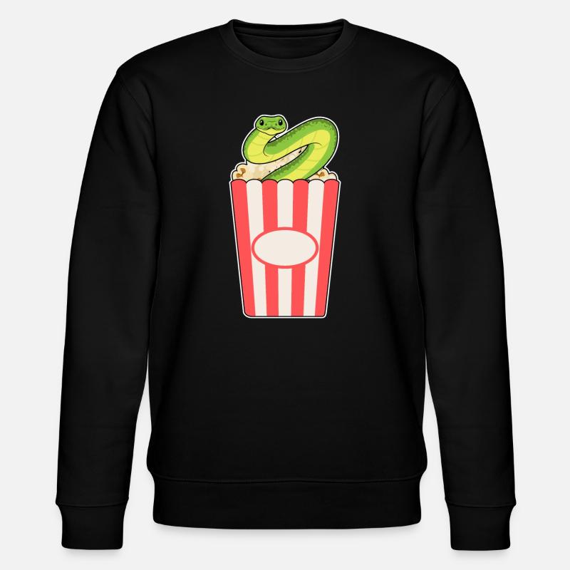 Maïs soufflé serpent - Sweat bio CHANGER Stanley/Stella Unisexe - noir