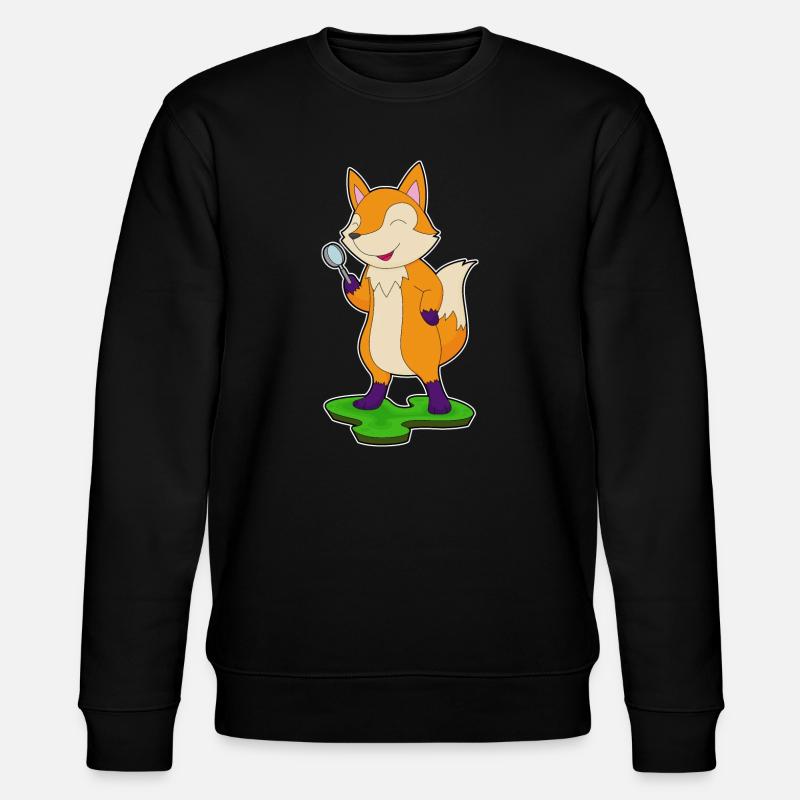 Fuchs Lupe - Stanley/Stella Unisex Bio-Sweatshirt CHANGER  - Schwarz