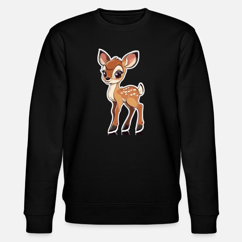 chevreuil - Sweat bio CHANGER Stanley/Stella Unisexe - noir