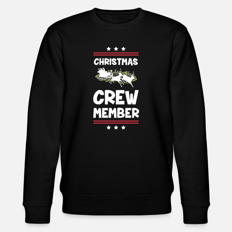 Weihnachten Crew Christmas - Stanley/Stella Unisex Bio-Sweatshirt CHANGER  - Schwarz