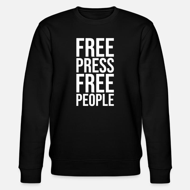 Libres de presse, libres de peuple - Sweat bio CHANGER Stanley/Stella Unisexe - noir