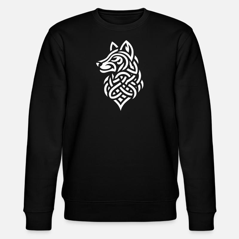 Celtic wolf - Stanley/Stella CHANGER Unisex Organic Sweatshirt - black