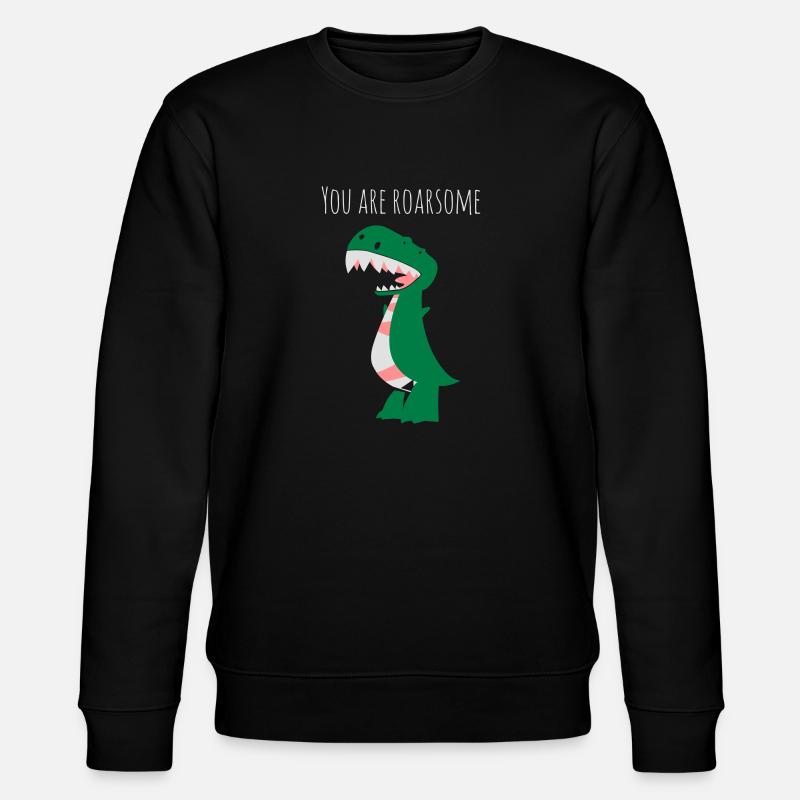 Trex Spruch - Stanley/Stella Unisex Bio-Sweatshirt CHANGER  - Schwarz