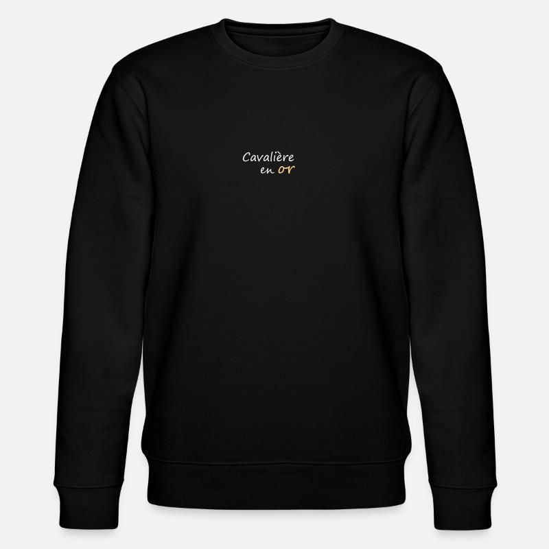 Cavalière en or - Sweat bio CHANGER Stanley/Stella Unisexe - noir