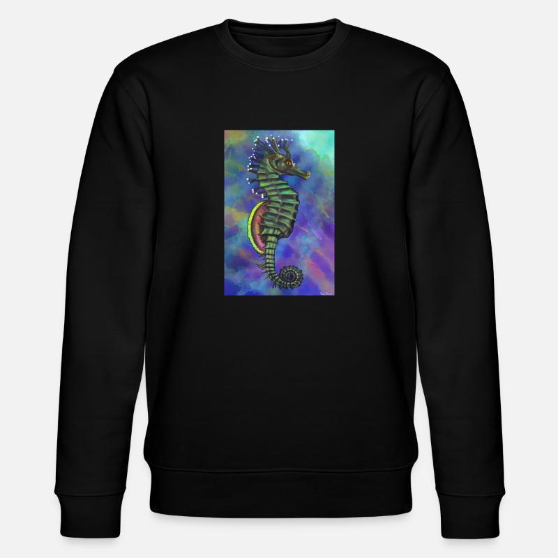 Hippocampus - Stanley/Stella Unisex Bio-Sweatshirt CHANGER  - Schwarz
