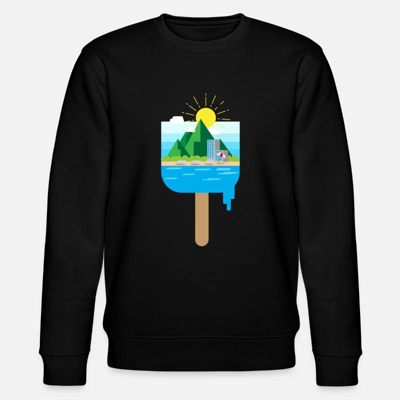 Glace d'été - Sweat bio CHANGER Stanley/Stella Unisexe - noir