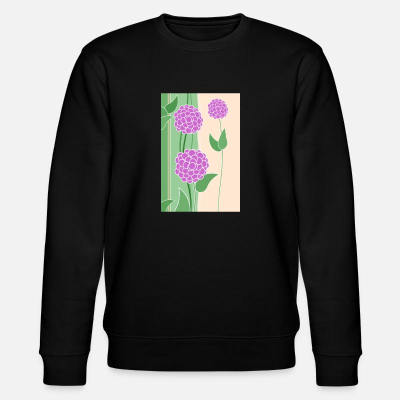 Fleurs - Sweat bio CHANGER Stanley/Stella Unisexe - noir