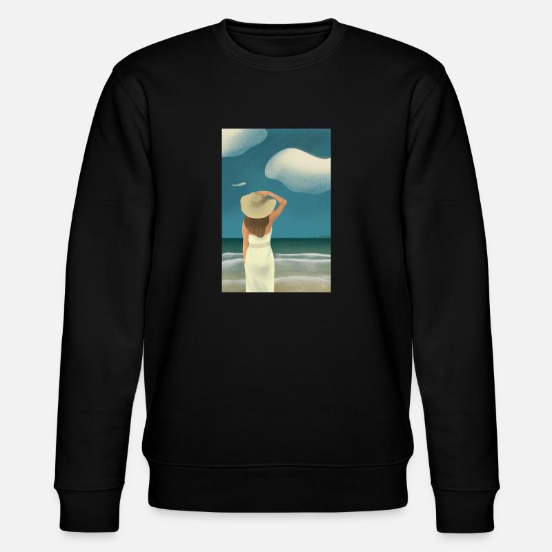 Plage d’été - Sweat bio CHANGER Stanley/Stella Unisexe - noir