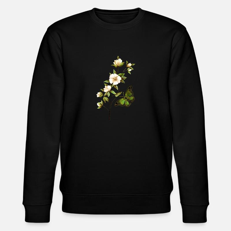 fleurs - Sweat bio CHANGER Stanley/Stella Unisexe - noir