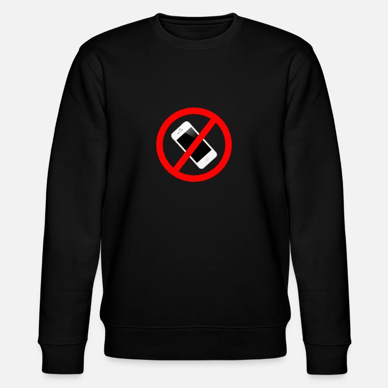 No Smartphone - Stanley/Stella Unisex Bio-Sweatshirt CHANGER  - Schwarz