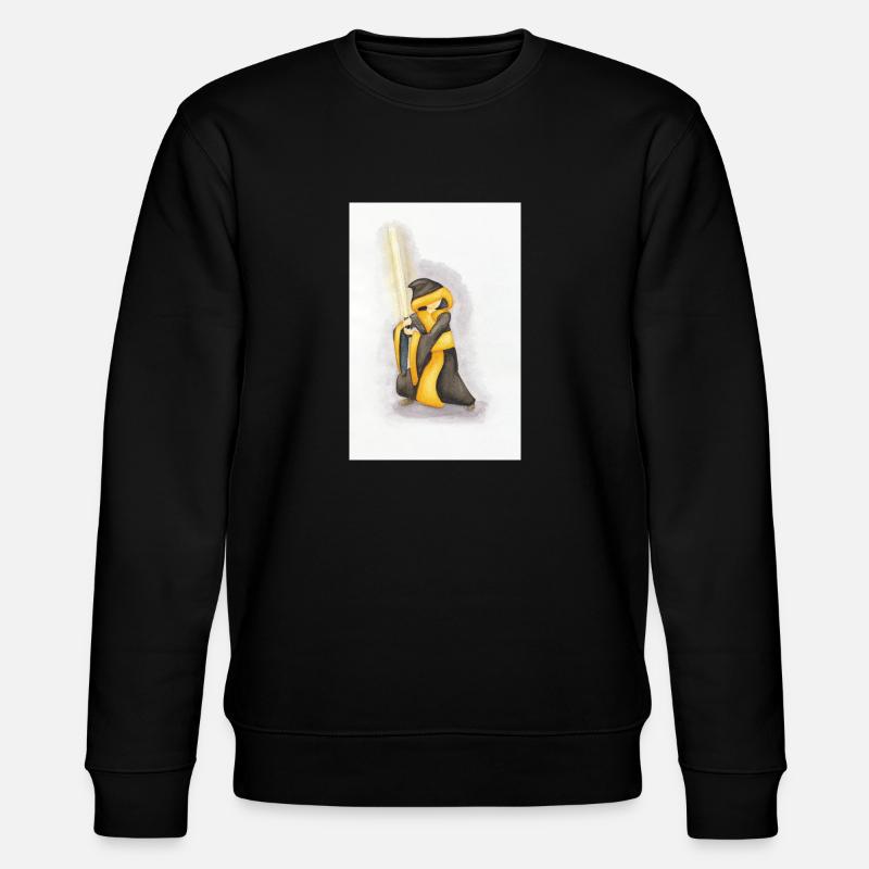 Münchner Kindl mit Lichtschwert - Stanley/Stella Unisex Bio-Sweatshirt CHANGER  - Schwarz