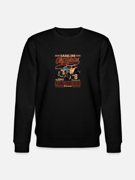 Old School Rockabilly Hot Rod - Stanley/Stella CHANGER Unisex Organic Sweatshirt - black