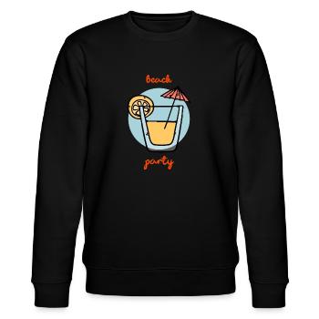 Summer Beach Party Cocktail - Stanley/Stella Unisex Bio-Sweatshirt CHANGER  - Schwarz - Vorne - Nik (191cm) & Marisol (170cm)