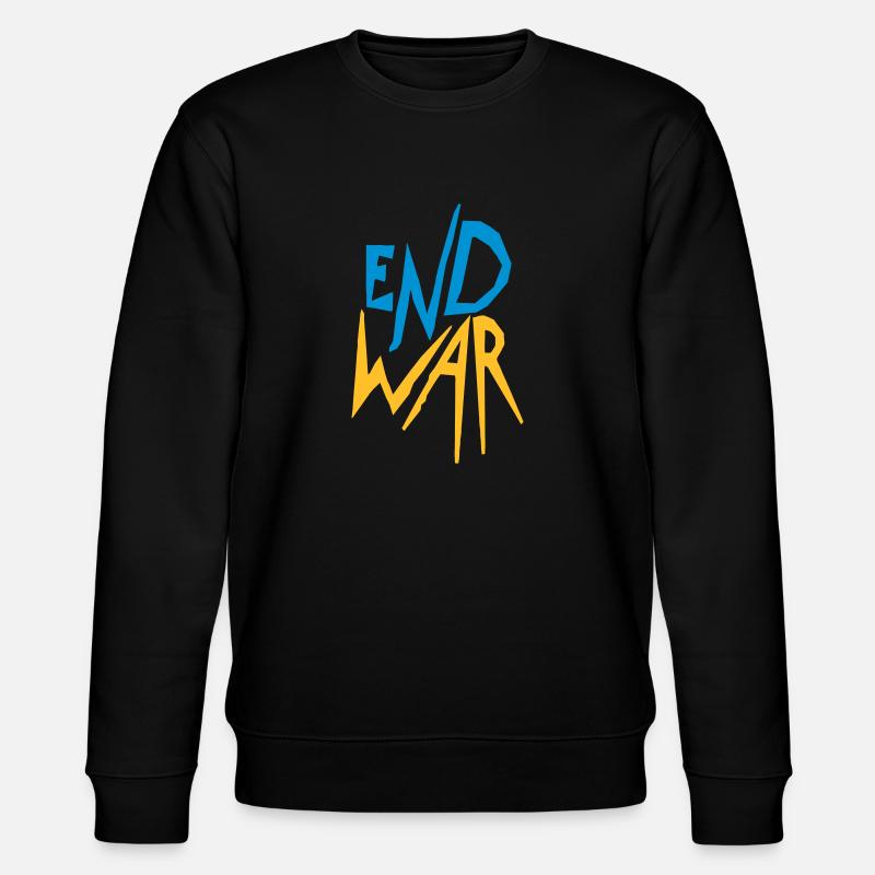 Ukraine End War - Stanley/Stella Unisex Bio-Sweatshirt CHANGER  - Schwarz