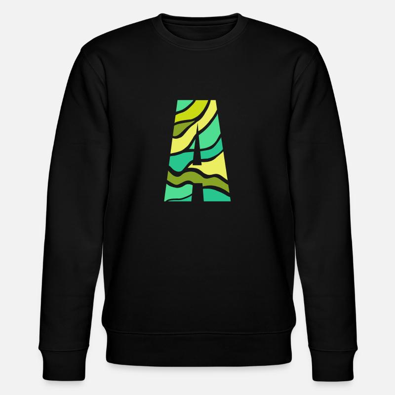Letter A - Stanley/Stella Unisex Bio-Sweatshirt CHANGER  - Schwarz