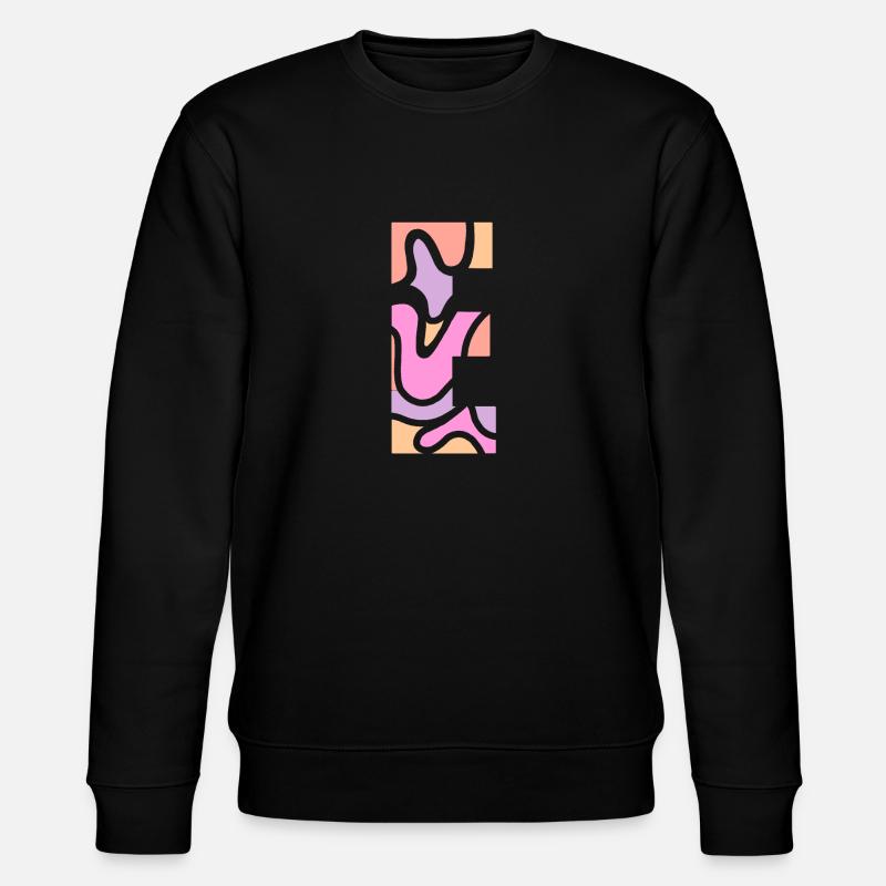 letter E - Stanley/Stella Unisex Bio-Sweatshirt CHANGER  - Schwarz