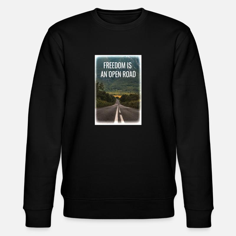 Freedom - Stanley/Stella Unisex Bio-Sweatshirt CHANGER  - Schwarz