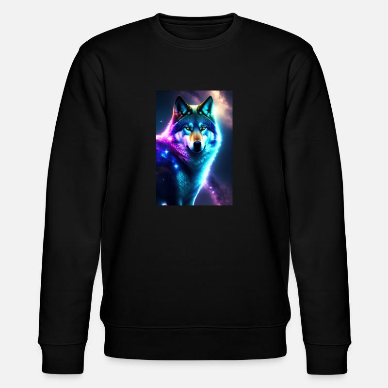 Wolf - Stanley/Stella Unisex Bio-Sweatshirt CHANGER  - Schwarz