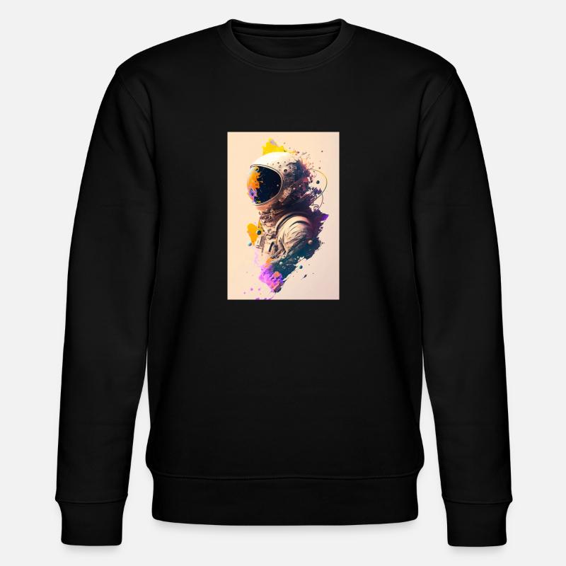 Astronaut malt ZEN - Stanley/Stella Unisex Bio-Sweatshirt CHANGER  - Schwarz