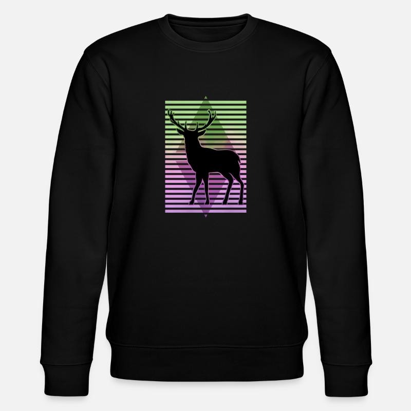 Cerf - Sweat bio CHANGER Stanley/Stella Unisexe - noir