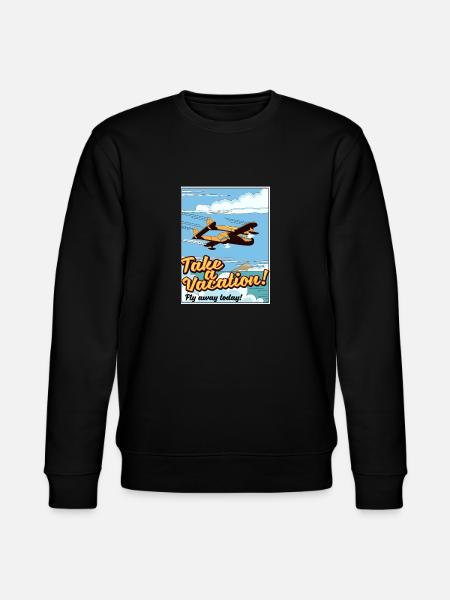 Prenditi una vacanza! Vola via oggi! - Felpa ecologica unisex CHANGER di Stanley/Stella - nero
