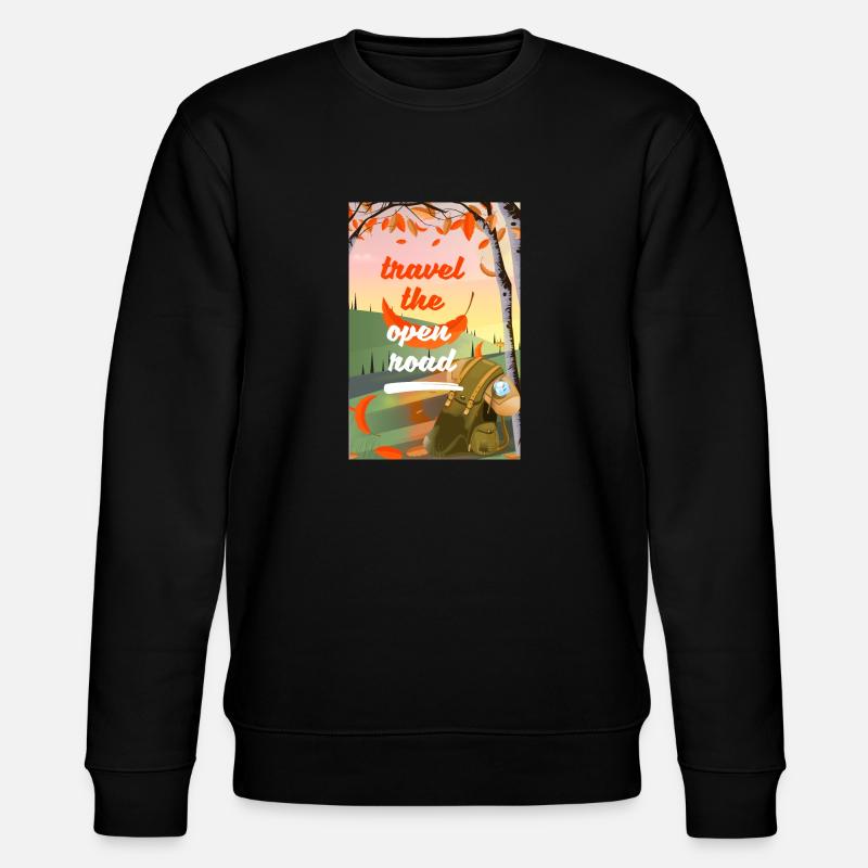 Parcourez la route ouverte - Sweat bio CHANGER Stanley/Stella Unisexe - noir