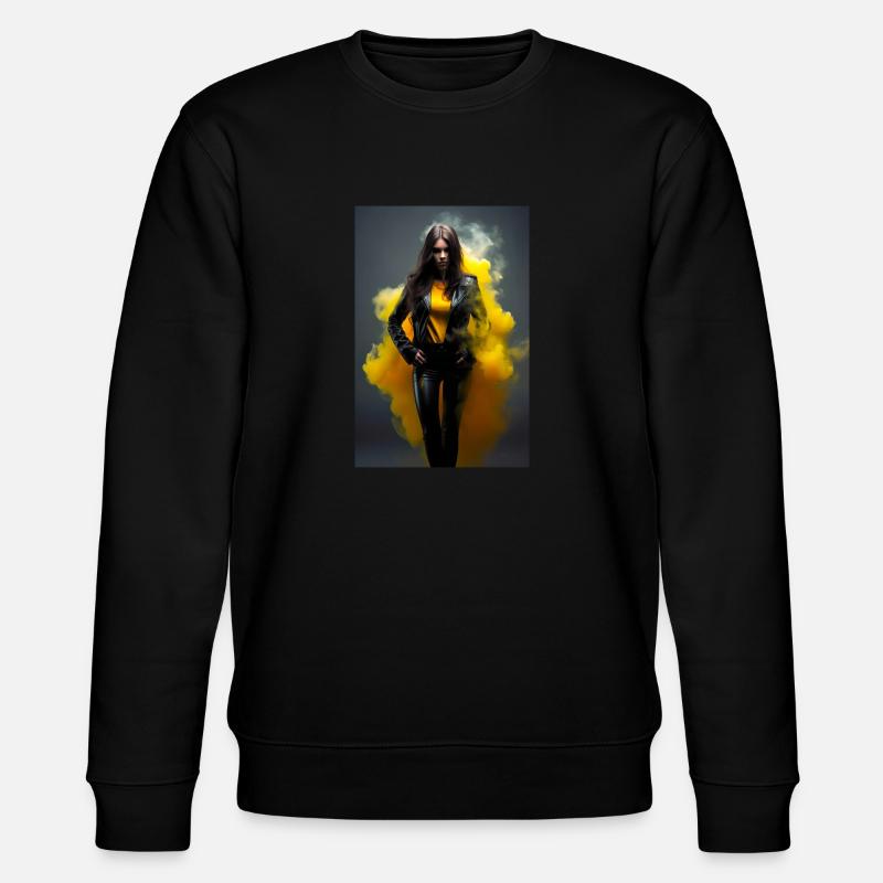 Beauté jaune 2 - Sweat bio CHANGER Stanley/Stella Unisexe - noir