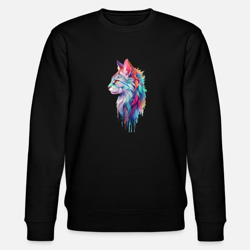 Chat hippie - Sweat bio CHANGER Stanley/Stella Unisexe - noir