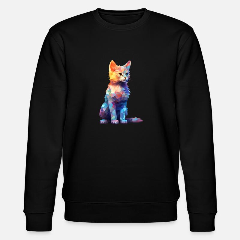 Chemises graphiques Sweet Cat - Sweat bio CHANGER Stanley/Stella Unisexe - noir