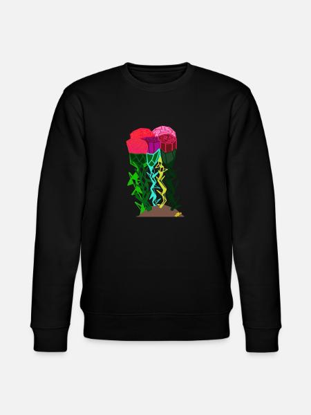 ROSES AND THORNS - Stanley/Stella CHANGER Unisex Organic Sweatshirt - black