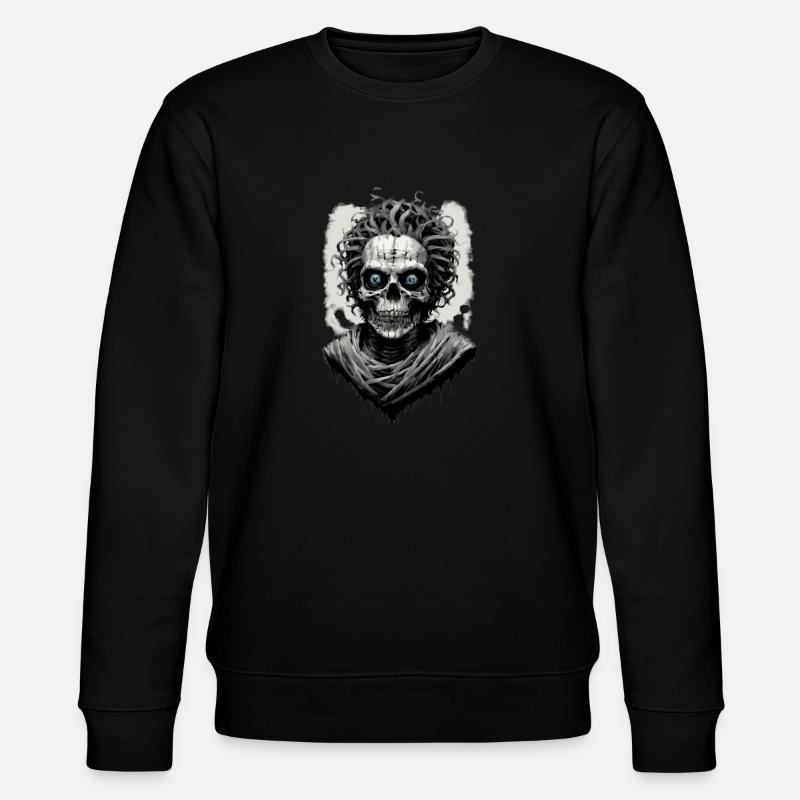 Porträt einer Mumie 12 - Stanley/Stella Unisex Bio-Sweatshirt CHANGER  - Schwarz