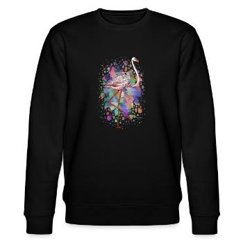 Oiseau coloré - Sweat bio CHANGER Stanley/Stella Unisexe - noir - Devant - Nik (191cm) & Marisol (170cm)