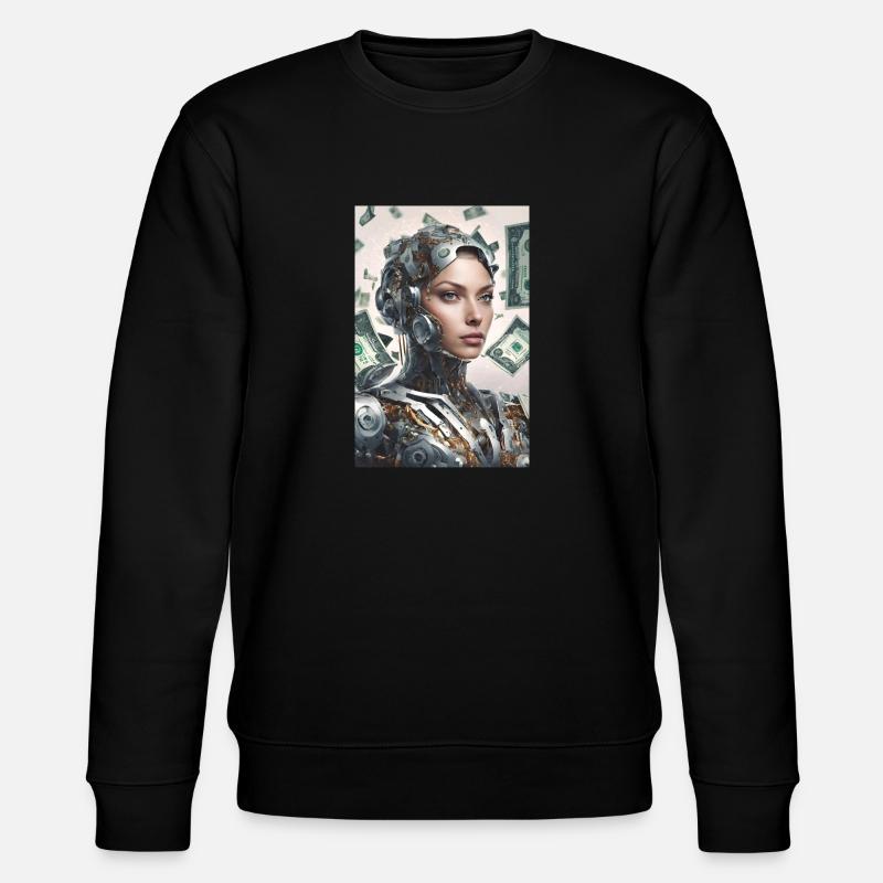 Artificial intelligence, the winning combination - Stanley/Stella CHANGER Unisex Organic Sweatshirt - black