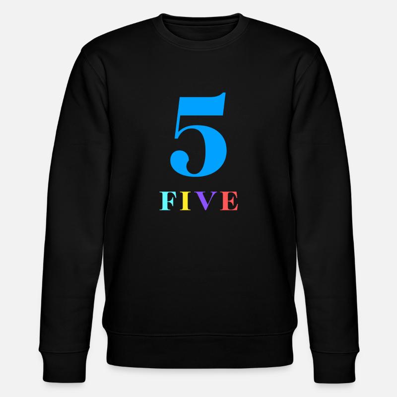 Fünf-5-jähriges Jubiläum - Stanley/Stella Unisex Bio-Sweatshirt CHANGER  - Schwarz