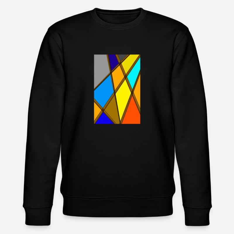 Bunte abstrakte Kunst - Stanley/Stella Unisex Bio-Sweatshirt CHANGER  - Schwarz