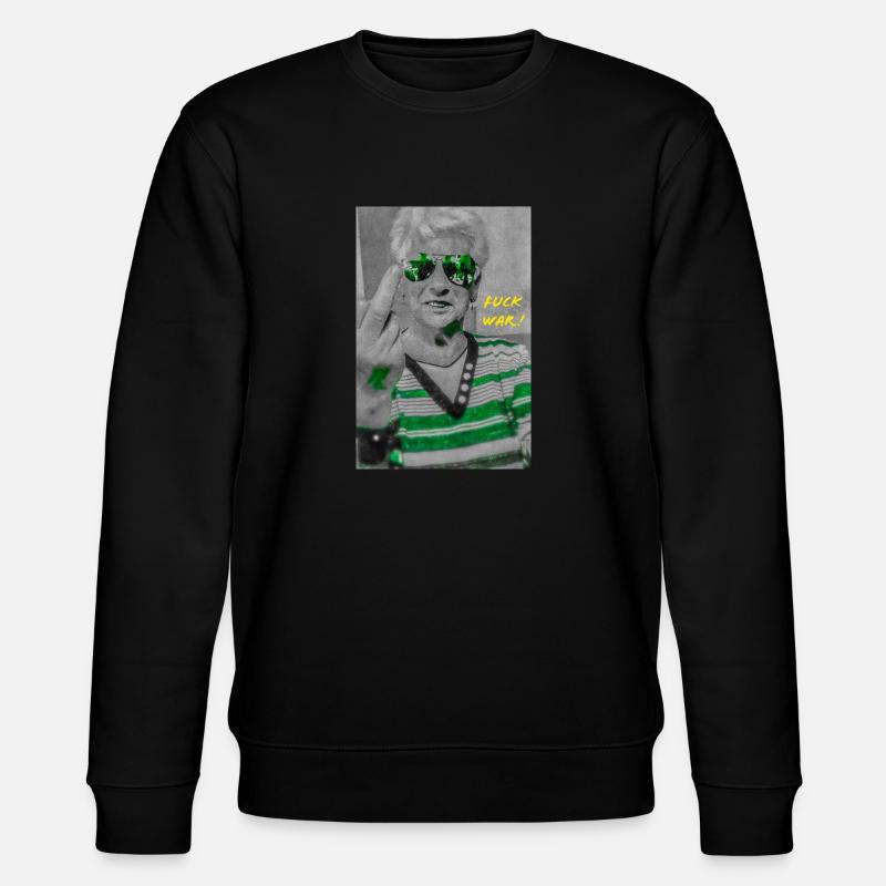 Scheiß Krieg! - Stanley/Stella Unisex Bio-Sweatshirt CHANGER  - Schwarz